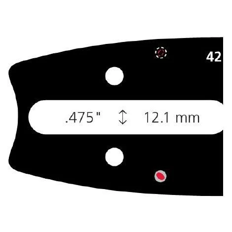 CARLTON 2042A372ST - GUIDE DE TRONCONNEUSE 50cm 3/8 1,6mm – Image 2