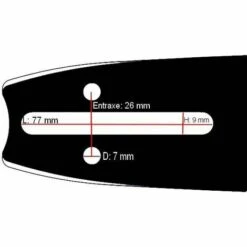 CARLTON Guide Chaine Tronçonneuse Ryobi 30 Cm 3/8 LP 050 44 Dents