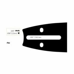 ADAPTABLE Guide Chaine Tronçonneuse Shingu 40cm .325 .058 (1,5mm).