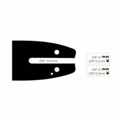 ADAPTABLE Guide Chaine Tronçonneuse Mcculloch 40cm 3/8 Lp .050 (1,3mm).