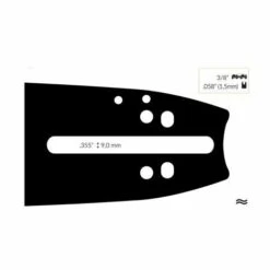 ADAPTABLE Guide Chaine Tronçonneuse Dolmar 45cm 3/8 .058 (1,5mm).