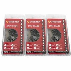 CHESTERGARDEN Lot De 3 Chaînes 40 Maillons Pour Tronçonneuse élagueuse - CHESTER