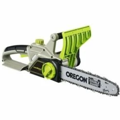 LAWNMASTER Tronçonneuse Sans Fil - 30 CM - 36V - Avec Batterie Et Chargeur - Vert Et Gris