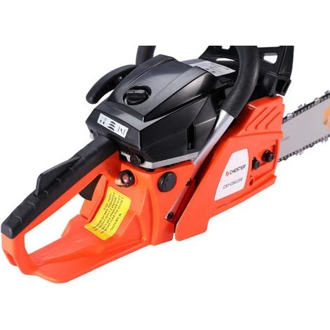 CHESTERGARDEN Tronçonneuse Thermique 63,3 Cm³ - Guide 50cm - 2 Chaînes - CHESTER – Image 3