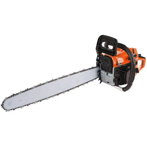 OOBEST WIHHOBY Tronçonneuse Thermique 58 Cm3, 3.5 CV, Guide 50 Cm, 2 Chaînes – Image 2