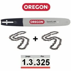 Pack Guide + 2 Chaines Tronçonneuse Oregon 325 050 TXLBK095 | 38cm