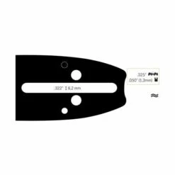 ADAPTABLE Guide Chaine Tronçonneuse Castor 45cm .325 .050 (1,3mm).