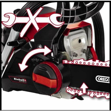 Einhell Tronçonneuse Thermique GC-PC 1435 I TC - Longueur De Coupe : 33,5 Cm - Moteur 2 Temps 41 Cc - 1,4 KW – Image 2