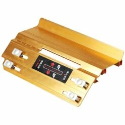 HAPPYSHOPPING Dispositif De Chanfreinage De Carreaux De Ceramique A 45 Degres, Guide D'angle De Machine De Decoupe De Pierre De Bureau, Chanfrein Manuel Multifonction, Or