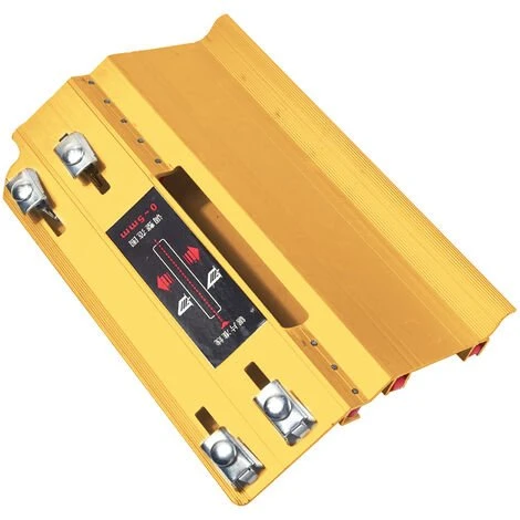 HAPPYSHOPPING Dispositif De Chanfreinage De Carreaux De Ceramique A 45 Degres, Guide D'angle De Machine De Decoupe De Pierre De Bureau, Chanfrein Manuel Multifonction, Or – Image 2