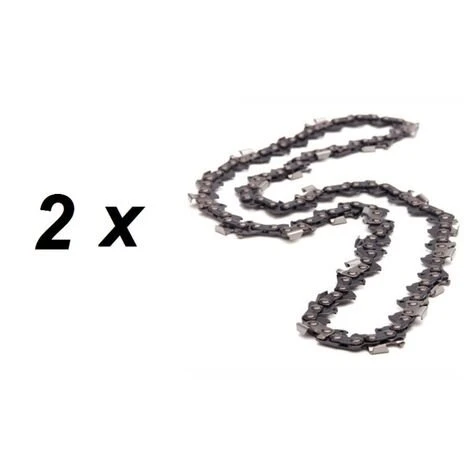 TIMBERPRO Lot De 2 Chaines 40 Maillons Pour Guide 10 Pouces (25 Cm) Tronçonneuse Thermique