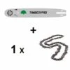 TIMBERPRO Kit Chaine Guide 30 Cm, 12 Pouces + 1 Chaines 44 Maillons Pour Tronçonneuse élagueuse Perche
