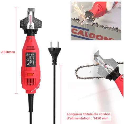ASUPERMALL Affûteuse De Chaîne De Tronçonneuse électrique Mini Portable Moulin électrique Die Grinder Outil De Meulage Utilitaire, Rouge – Image 5