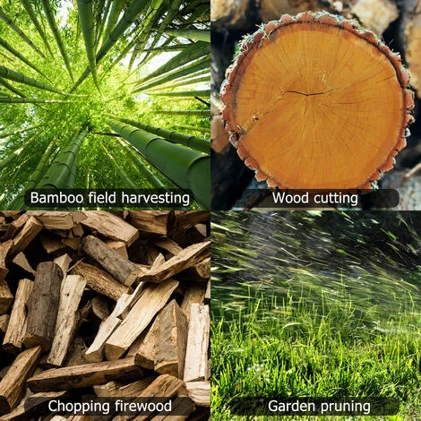 HAPPYSHOPPING 21V Mini Scie A Chaine Electrique Sans Fil Scie A Main Domestique Pour L'exploitation Forestiere Et La Coupe D'arbres Scie Electrique Au Lithium Portable Deux Electricite Un Chargeur Norme Europeenne 220V – Image 2