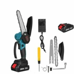 ZEBRAA Scie à Chaine électrique Tronconneuse à Bois Sans Fil 88V Avec 1 Batterie 2500mAh