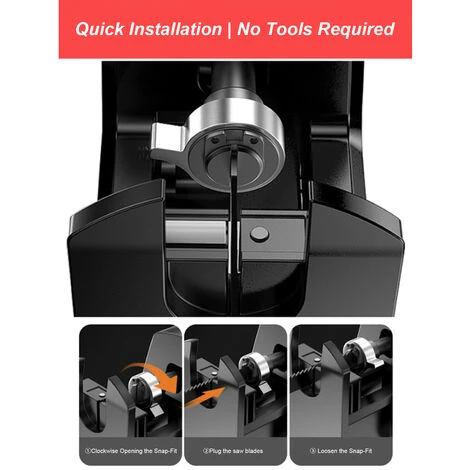 HAPPYSHOPPING Adaptateur Perceuse Electrique A Scie Alternative, Petite Scie Electrique Domestique, Adaptateur + 9 Lames De Scie - Adaptateur + 9 Lames De Scie – Image 5