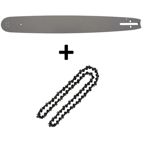 GT GARDEN Guide 20 Pouces (50 Cm) Avec Chaîne 76 Maillons Pour Tronçonneuse