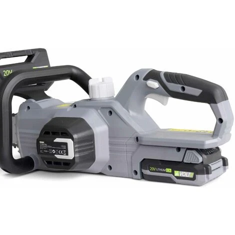 VOLTR 20V– Tronçonneuse 25cm (10’’) – Avec Batterie Lithium 2.0Ah + Chargeur 20V. Normes CE - Gris – Image 4