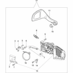 50162030CR - Frein De Chaine Complet Pour Tronconneuse OLEO MAC