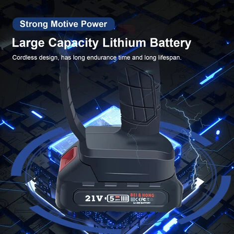 ASUPERMALL 6In Tronconneuse Electrique Sans Fil Rechargeable Mini-Bois De Bois Portable Sur La Scie A Bois D'Une Main Pour La Taille De L'Elagage De Jardinage – Image 5