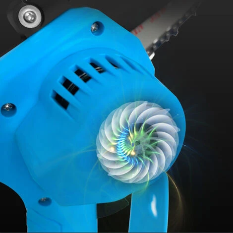 ASUPERMALL Mini Tronconneuse Electrique A La Chaine De Bois D'Une Main Sans Fil Portable Des Scies A Bois Pour La Taille De La Taille De Jardinage, 4 Pouces Rouge - 4 Pouces Rouge – Image 5