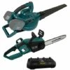 SILEX Tronçonneuse + Souffleur 3 En 1 Sans Fil à Batterie 40V SLX ® + Chargeur + 2 Batteries 6 Ah