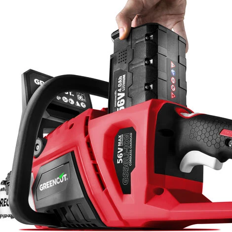 Tronconneuse à Batterie Au Lithium 56V (non Incluse) Et Vitesse Maximale De 19m/s, épée 16" (Oregon) + étui à épée, écran LCD - Greencut GS560L – Image 2