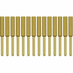 HAPPYSHOPPING Lime à Chaîne Pour Tronçonneuse Diamant Plaqué Titane Grinder 1/8" Poignée Convient Pour Le Meulage Du Bois De Bijoux En Pierre à Chaîne De Tronçonneuse, 4,8 Mm [plaqué Titane] Lot De 12 - 4,8 Mm [plaqué Titane] Lot De 12