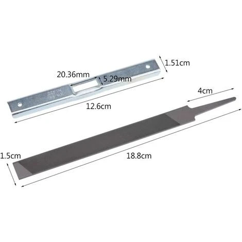 TINOR Fichier Plat Et Guide De Jauge De Profondeur , Chain Depth Gauge Fichier Plat Affûtage Raker Scie Extérieur Maison Jardin L'Entretien Lime Plate Trousse D'affûteuse à Tronçonneuse Electrique Plate â Image 2