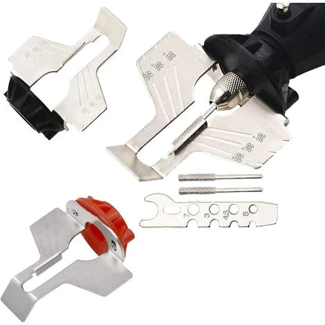 Fei Yu Scie Chaînes Outil Affûtage Kit D'affûtage Tronçonneuse Rotatif Kit Accessoire Chaîne Scie Tronçonneuse Affûtage Fixation Outil Scie Aiguiseur Guide Perceuse à Outils Pour Chaînes De Scie(2 Ensembles) – Image 5