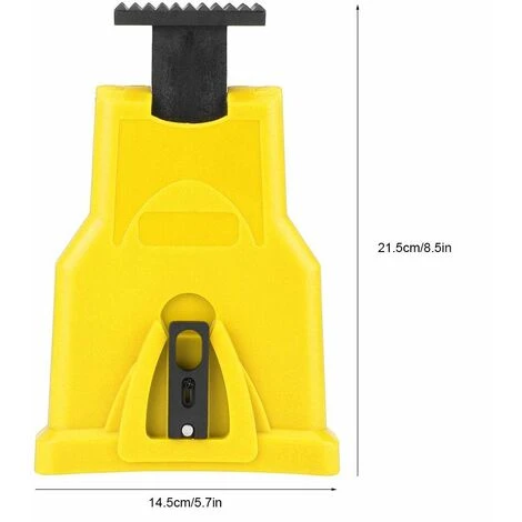 QERSTA Affûteuse De Chaîne Affûteuse De Dents De Tronçonneuse électrique Outil D'affûtage De Chaîne Outils De Meulage Rapide Pour Outil De Travail Du Bois(Jaune) – Image 2