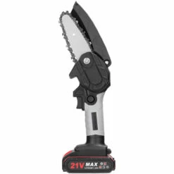 ASUPERMALL 21V 4Inch Scies D'élagage électriques, Petite Tronçonneuse Pour Fendre Le Bois, Moteur à Balai, 1 Batterie - 1 Batterie