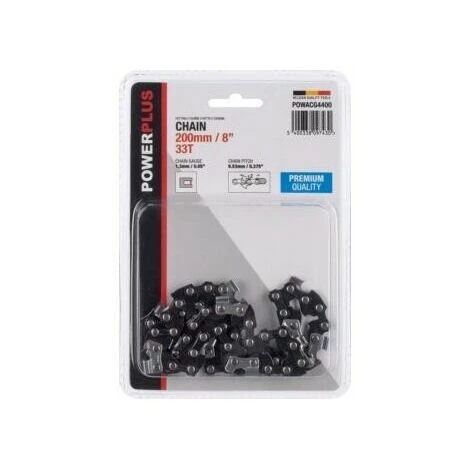 POWER PLUS Chaîne 8'' - 200mm - 33T - Premium