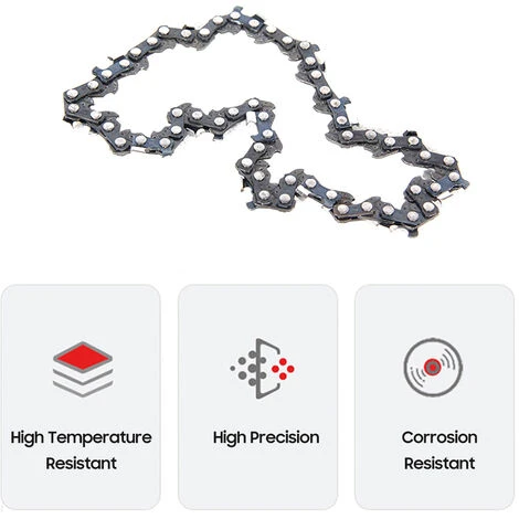 HAPPYSHOPPING Chaîne Pour Tronçonneuse électrique Chaîne Pour Tronçonneuse Forestière, Pour Plaques De Guidage De 6 Pouces - Pour Plaques De Guidage De 6 Pouces – Image 4