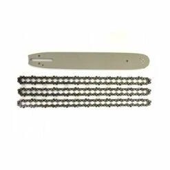 ADAPTABLE Guide De 45cm + 3 Chaînes De Tronçonneuse - 72 Entraineurs - Pas 325 - Jauge 0.58 (1.5mm)