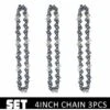DONTODENT Chaînes Et Guides Tranchants De Avec Pour Scie à Chaîne Accessoires De Tronçonneuse De Haute Qualité Et Durables -Chaîne De 4 Pouces * 3