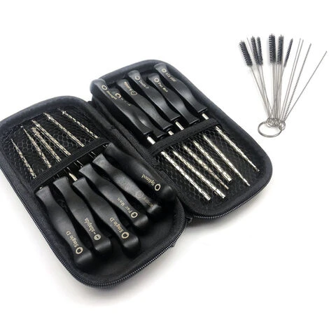 SUPERSELLER Lot De 12 Outils De Réglage De Carburateur Avec Outil De Nettoyage Pour Remplacement De Petit Moteur à 2 Cycles Pour Tronçonneuse Poulan Husqvarna STHIL ECHO Weedeater - Noir Argent