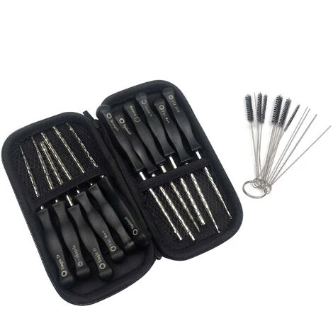 SUPERSELLER Lot De 12 Outils De Réglage De Carburateur Avec Outil De Nettoyage Pour Remplacement De Petit Moteur à 2 Cycles Pour Tronçonneuse Poulan Husqvarna STHIL ECHO Weedeater - Noir Argent – Image 5