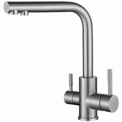 LIFCAUSAL Robinet De Cuisine Évier En Acier Inoxydable Purificateur D'eau Chaude Et Froide Robinet à Double Sortie