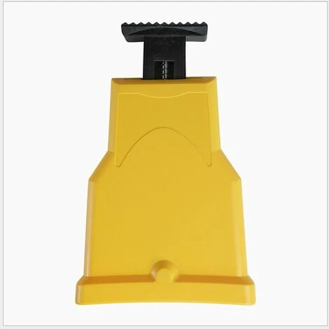 DECKON Aiguiseur De Dents Pour Tronçonneuse,Aiguiseur Automatique(1Pcs), Pierre à Aiguiser Remplaçable(3 Pcs), Ajustement Barre De Guidage Avec 2 Trous De Guidage (Jaune) – Image 3