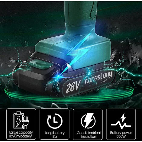 XICHAO Mini Tronçonneuse A Batterie, Petite Tronçonneuse Sans Fil électrique,Piles Tronçonneuse Portative à Une Main,Portable Scie Jardin Rechargeable,avec Valise Et Chargeur – Image 2