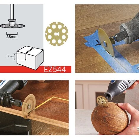 SUPERMARKET Disque De Découpe En Carbure SpeedClic - Disque à Tronçonner Pour Les Bois Et Le PVC, Diamètre 38mm, Accessoires SpeedClic Pour Outils Rotatifs Multifonctions,Superma,or – Image 5