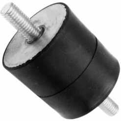 CYCLINGCOLORS Silent Bloc Caoutchouc Compatible AS MOTOR AS Motor AS21-AH8, AS21-165, AS26-AH8 Tampon Male, 25x25mm M6x12mm M6x12mm