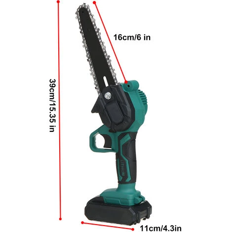 JMAX Tronçonneuse Sans Fil De 6 Pouces Et 2*batteries, Mini Tronconneuse à Batterie Rechargeable – Image 4