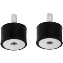 CYCLINGCOLORS 2x Silent Bloc Mâle Femelle M6x11mm M6x6mm 15x15mm Anti Vibration Caoutchouc Bâteau Voiture Amortisseur Silencieux