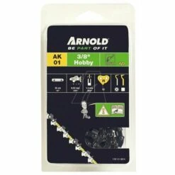 Arnold Chaîne De Tronçonneuse 3/8", 1,3 mm - 52 Maillons D’entraîneurs - Gouges Demi-rondes