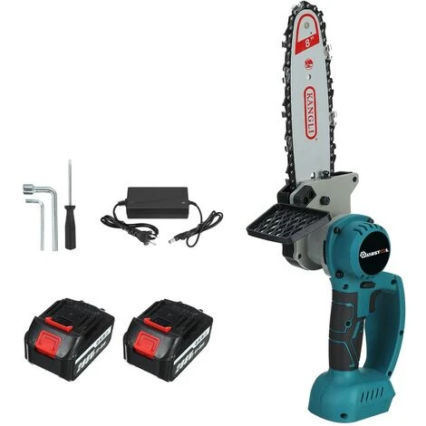 JMAX Tronçonneuse à Batterie Scie à Chaine Sans Fil électrique 1500W 288VF 22900mah Avec 2x Batterie