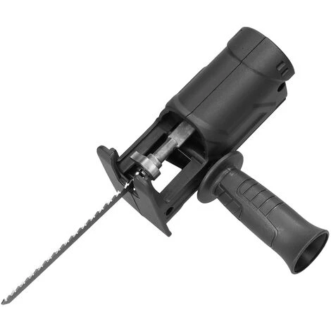 HAPPYSHOPPING Perceuse électrique à Tronçonneuse Accessoires Perceuse électrique à Scie Alternative Scie Sauteuse Universelle Scie Sauteuse électrique Scie Alternative Outil De Conversion Rapide Et Pratique Outil De Coupe Pour Le Travail Du Bois Avec 3 Lames