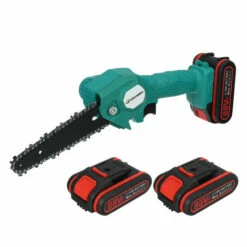 AUGIENB Scie à Chaine Tron?onneuse à Batterie à Batterie élagueuse Sans Fil VIOLEWORKS 18V 6" 2 Batteries 1200W 6500Mah
