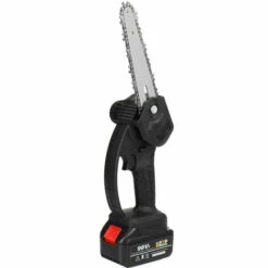 AUGIENB Scie à Chaine Tron?onneuse à Batterie à Batterie élagueuse Sans Fil Brushless 6" 21V 2 Batteries